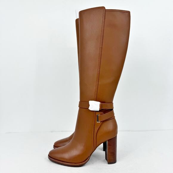 Lauren Ralph Lauren Womens Manchester Knee High Boots US 5.5 B Tan Leather NIB - Picture 7 of 11